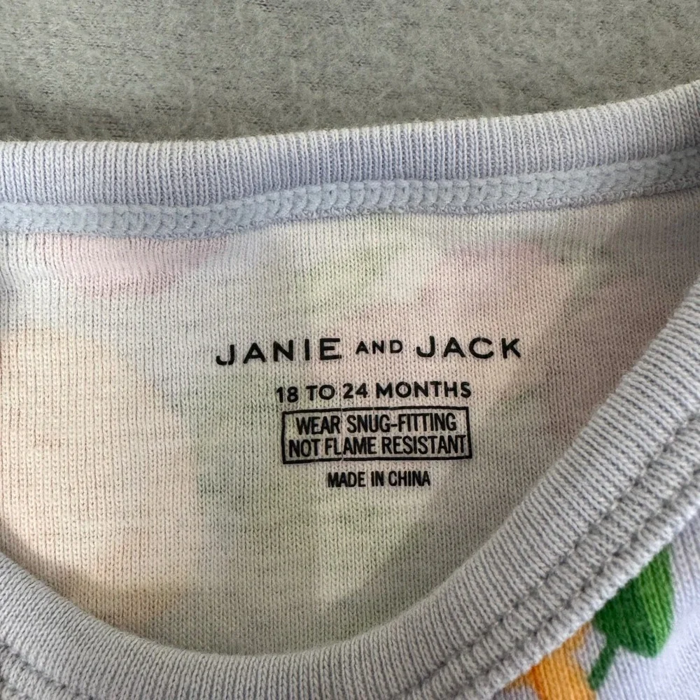 Janie and Jack Hanna Andersson Pajamas Kids 18-24M Fruit Stripe Bundle Pink Blue